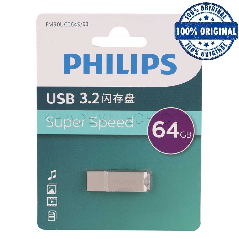 فلش فیلیپس مدل PHILIPS FM30UC064S/93 64G Type_C USB3.2
